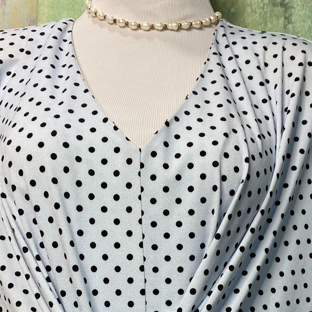 NWT📌Dex Plus Jenny Tie Front Midi Dress - Picture 9 of 16